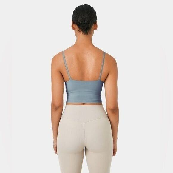 Halara In My Feels Basic Yoga Padded Workout Cropped Tank Top Activewear NWT S - Picture 6 of 9